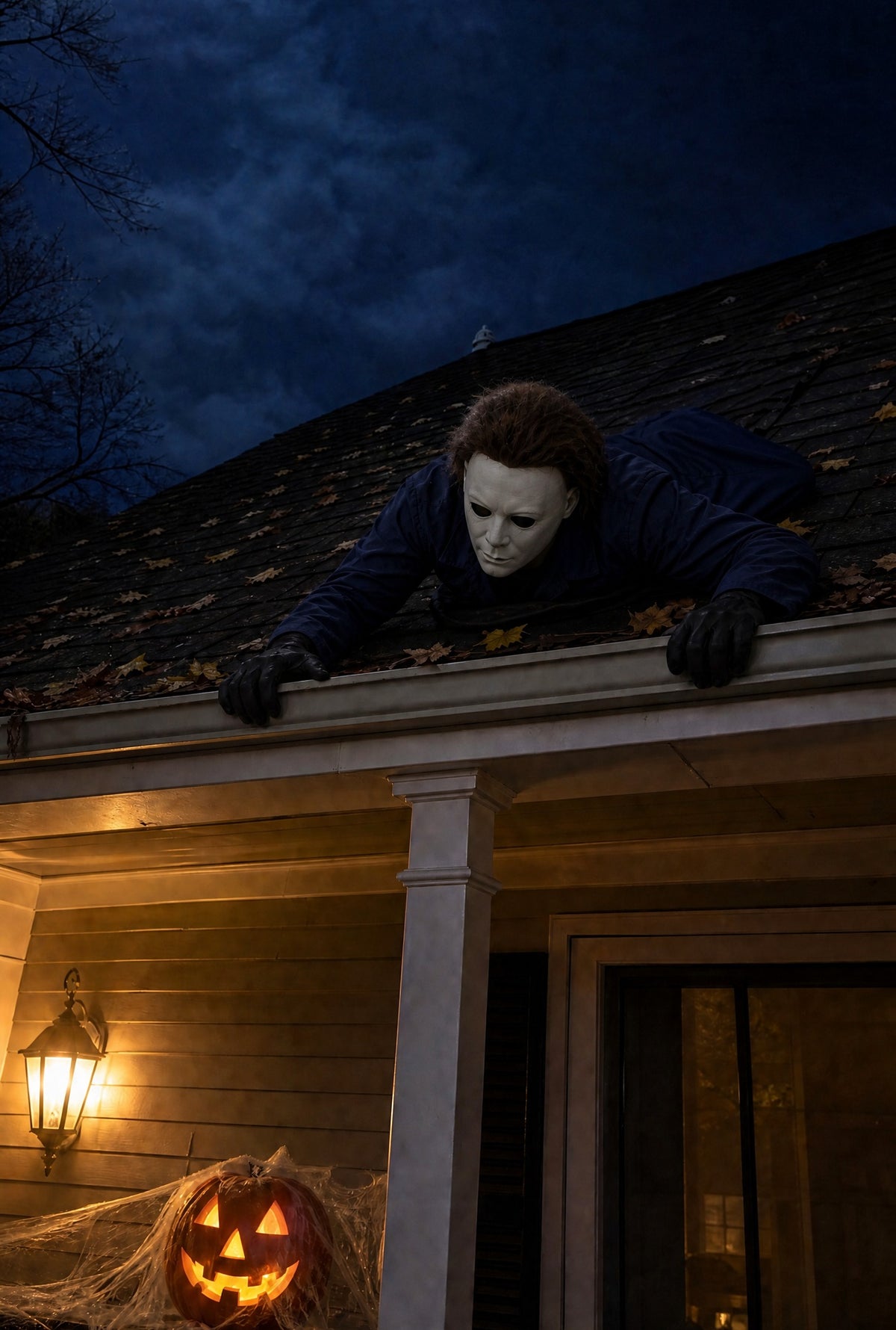 💀Today 49% OFF🎃 Spooky Halloween Figurines Climbing the Eaves