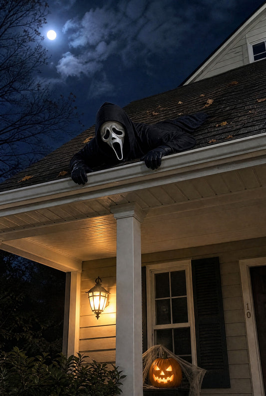 💀Today 49% OFF🎃 Spooky Halloween Figurines Climbing the Eaves