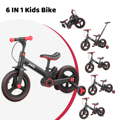 🎁Last day 49% OFF🔥6-in-1 Multi-Functional Toddler Balance Bike - Kids Outdoor Toys with Training Wheels