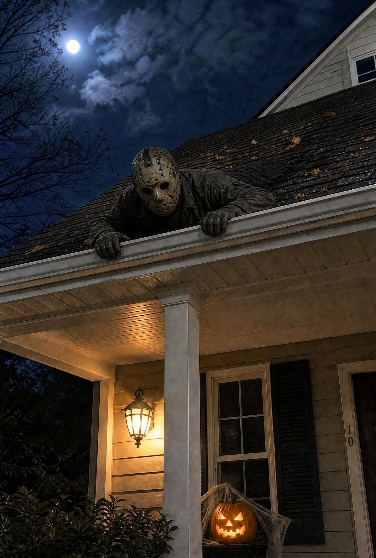 💀Today 49% OFF🎃 Spooky Halloween Figurines Climbing the Eaves