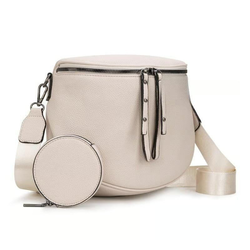 🔥Women's Vintage-Style Saddle Bag with Alligator-Embossed Texture