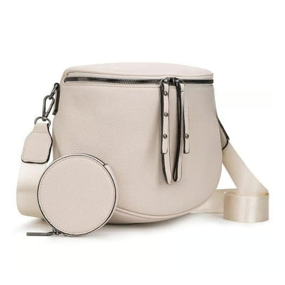 🔥Women's Vintage-Style Saddle Bag with Alligator-Embossed Texture
