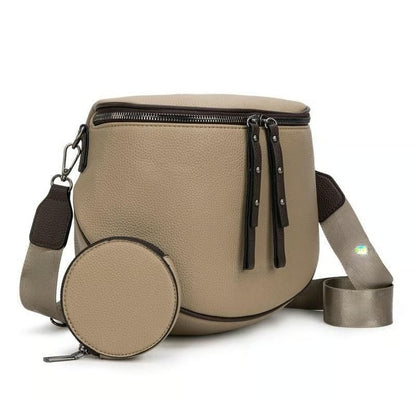 🔥Women's Vintage-Style Saddle Bag with Alligator-Embossed Texture