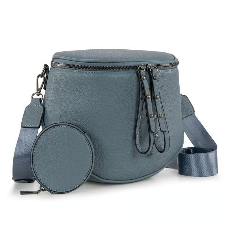 🔥Women's Vintage-Style Saddle Bag with Alligator-Embossed Texture