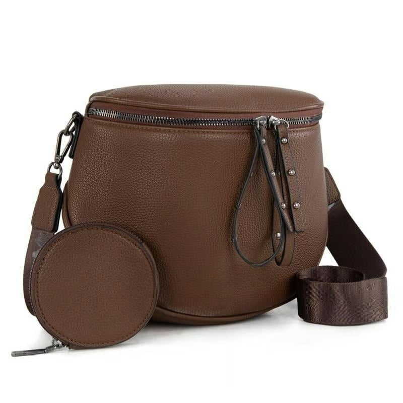 🔥Women's Vintage-Style Saddle Bag with Alligator-Embossed Texture