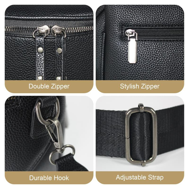 🔥Women's Vintage-Style Saddle Bag with Alligator-Embossed Texture