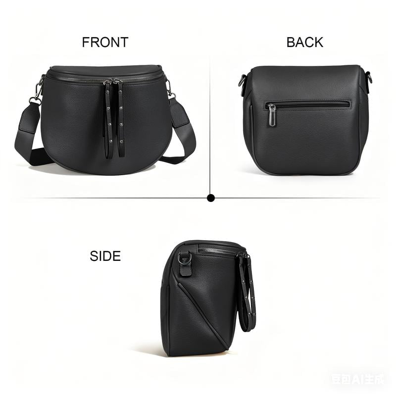 🔥Women's Vintage-Style Saddle Bag with Alligator-Embossed Texture