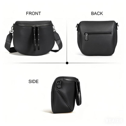 🔥Women's Vintage-Style Saddle Bag with Alligator-Embossed Texture